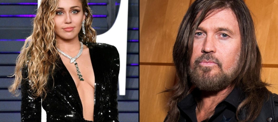 Miley And Billy Ray Cyrus Celebrate The 10th Anniversary Of