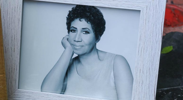 People pay their respects with flowers and pictures on Aretha Franklin's star at the Hollywood Walk of Fame in Los Angeles. Aretha Franklin, the "Queen of Soul," died Thursday in her home city of Detroit after battling pancreatic cancer. People pay their respects with flowers and pictures on Aretha Franklin's star at the Hollywood Walk of Fame in Los Angeles. Aretha Franklin, the "Queen of Soul," died Thursday in her home city of Detroit after battling pancreatic cancer.
