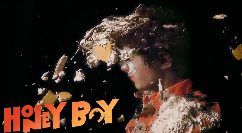 Poster for the feature film 'Honey Boy' Honey Boy is based on the life of Actor Shia LaBeouf