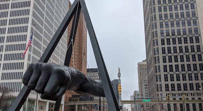 Joe Louis Fist Statue Detroit