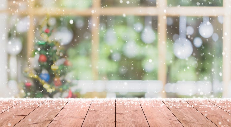 Snow and Christmas tree