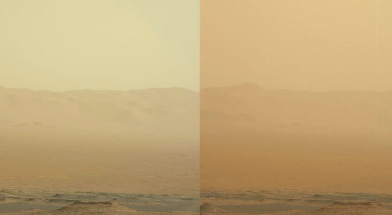 Mars dust storm - AP Mars dust storm - AP