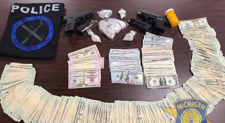 Michigan State Police drug bust