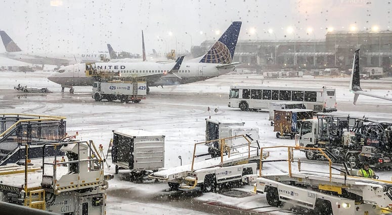 snow O'Hare Airport snow O'Hare Airport