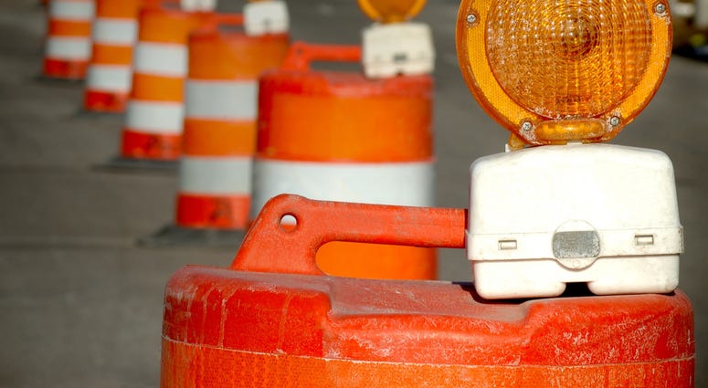 road work barrel road work barrel