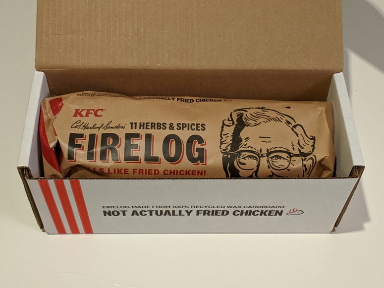 KFC Firelog In The Box