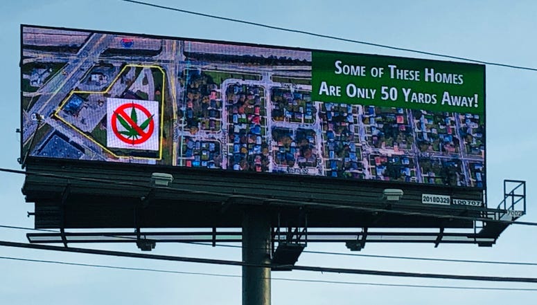 Roseville-Warren Marijuana Billboard