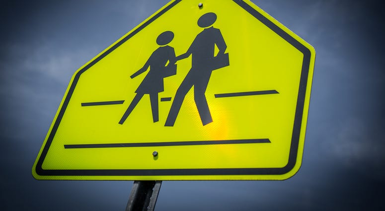 School crossing sign School crossing sign