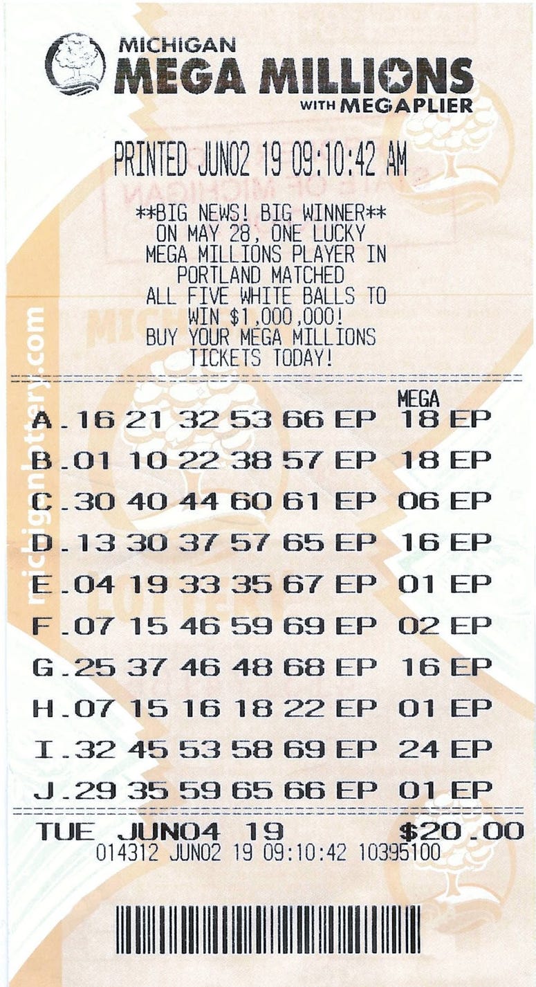 winning ticket winning ticket