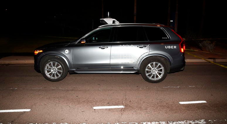 Uber self driving SUV Uber self driving SUV