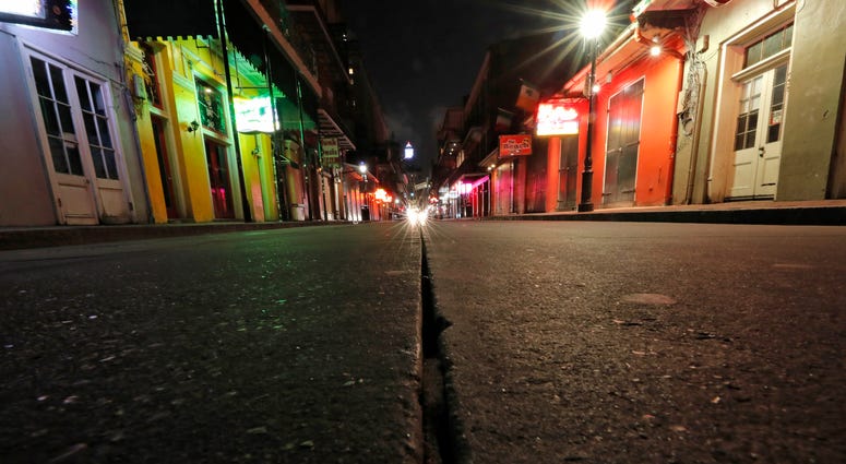 Deserted Bourbon Street