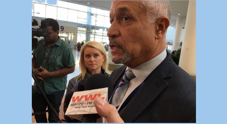 Airport Director Kevin Dolliole is confident the new terminal is ready for the crush load Airport Director Kevin Dolliole is confident the new terminal is ready for the crush load