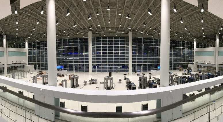 Panoramic view of new Main Terminal fronting field
