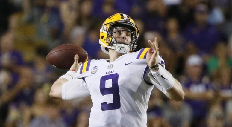 Lifesize Heisman Trophy stalks LSU looking for Joe Burrow