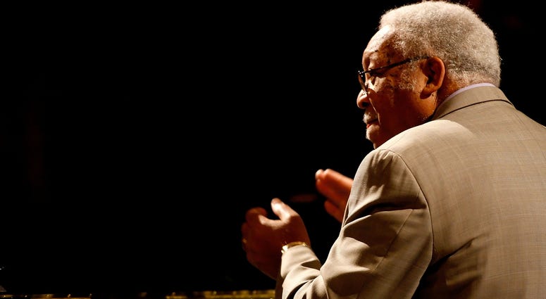 NEW ORLEANS - FEBRUARY 17: Ellis Marsalis performs at the 57th NBA All-Star Game, part of 2008 NBA All-Star Weekend at the New Orleans Arena. Ellis Marsalis