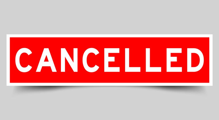 Canceled sign