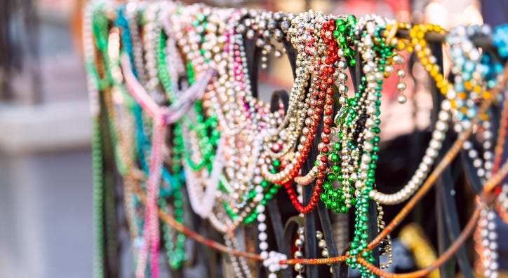 Mardi Gras beads