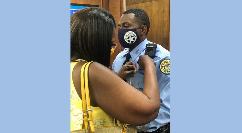 New NOPD Officer hits the streets wearing late fathers badge