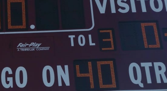 High School scoreboard