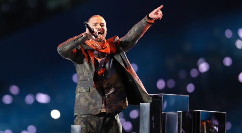 Justin Timberlake performing