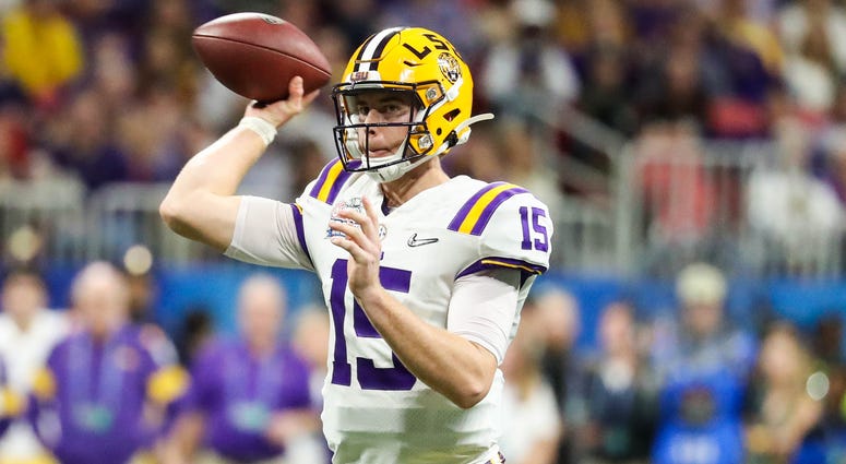 Myles Brennan throwing a pass