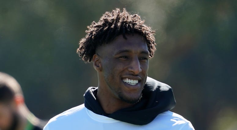New Orleans Saints receiver Michael Thomas (13) during NFC Practice at ESPN Wide World of Sports.