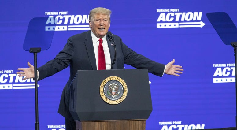 President Trump at a rally