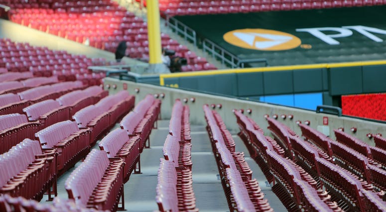 Empty stands at MLB game