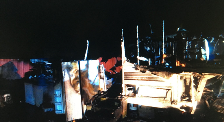 Camper fire