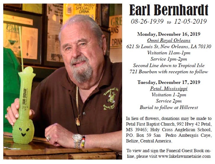 Earl Berhardt Obit