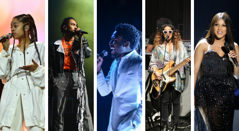 Ella Mai, Miguel, Childish Gambino, H.E.R., and Toni Braxton are all nominated for the BEST R&B Song at the 2019 GRAMMY Awards on Feburary 10, 2019. Ella Mai, Miguel, Childish Gambino, H.E.R., and Toni Braxton are all nominated for the BEST R&B Song at the 2019 GRAMMY Awards on Feburary 10, 2019.