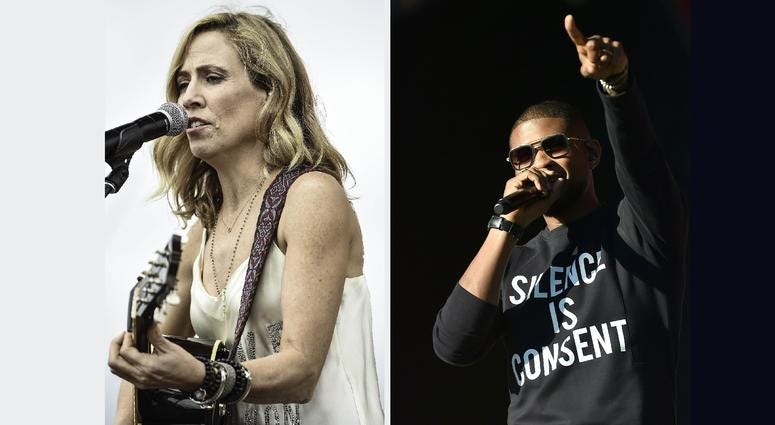 Sheryl Crow and Usher