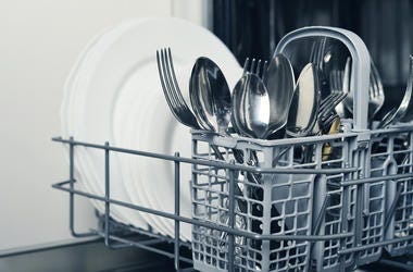 When You Load a Dishwasher, Should the Silverware Point Up or Down