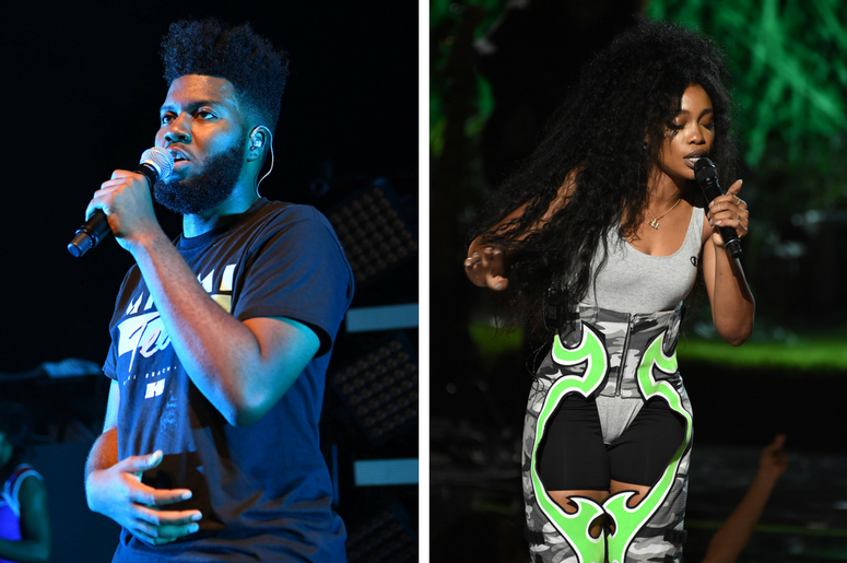 Khalid performs at the The Fillmore Miami Beach at Jackie Gleason Theater./ SZA performs on the 2017 BET Awards at the Microsoft Theater on June 25, 2017 in Los Angeles, California. Khalid performs at the The Fillmore Miami Beach at Jackie Gleason Theater./ SZA performs on the 2017 BET Awards at the Microsoft Theater on June 25, 2017 in Los Angeles, California.