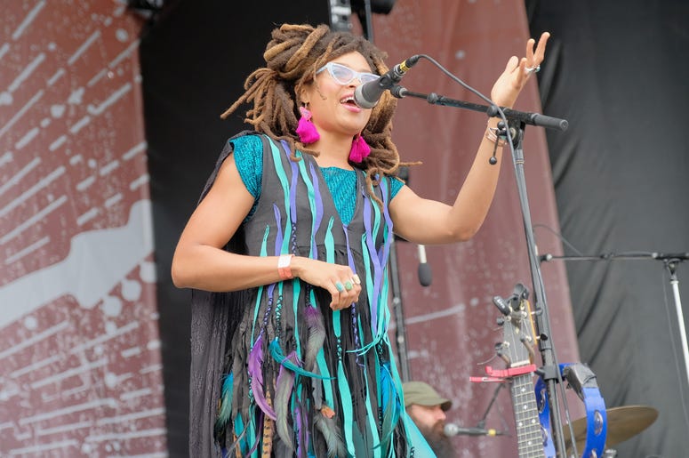 FRANKLIN, TN - SEPTEMBER 22: Valerie June performs onstage during day 1 of Pilgrimage Music & Cultural Festival 2018 on September 22, 2018 in Franklin, Tennessee. (Photo by Jason Kempin/Getty Images for Pilgrimage Music & Cultural Festival)