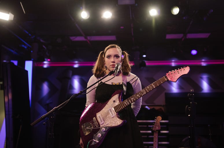 LOS ANGELES, CALIFORNIA - FEBRUARY 25: Soccer Mommy performs at SiriusXM Hollywood Studio on February 25, 2020 in Los Angeles, California. (Photo by Morgan Lieberman/Getty Images)