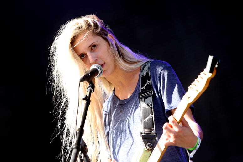 BOSTON, MA - SEPTEMBER 27: Alicia Bognanno of Bully performs onstage during day three of the Boston Calling Music Festival at Boston City Hall Plaza on September 27, 2015 in Boston, Massachusetts. (Photo by Mike Lawrie/Getty Images)