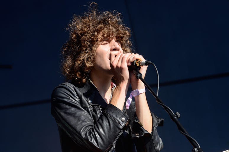 LOS ANGELES, CA - JULY 23: James Bagshaw of Temples performs onstage on day 3 of FYF Fest 2017 at Exposition Park on July 23, 2017 in Los Angeles, California. (Photo by Timothy Norris/Getty Images for FYF)