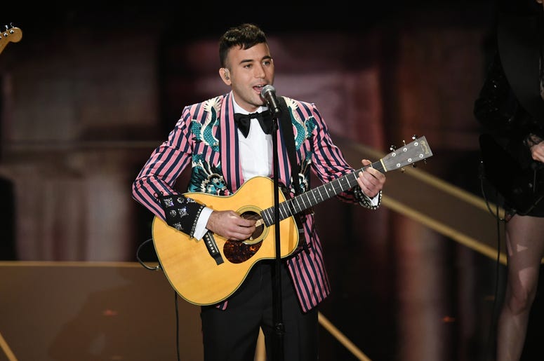 HOLLYWOOD, CA - MARCH 04: Musician Sufjan Stevens performs onstage during the 90th Annual Academy Awards at the Dolby Theatre at Hollywood & Highland Center on March 4, 2018 in Hollywood, California. (Photo by Kevin Winter/Getty Images)