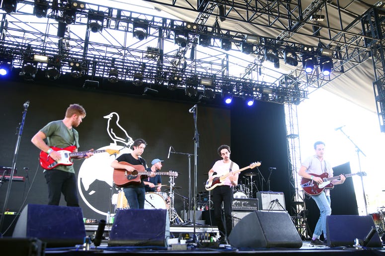 INDIO, CA - APRIL 22: Rolling Blackouts Coastal Fever perform onstage during the 2018 Coachella Valley Music And Arts Festival at the Empire Polo Field on April 22, 2018 in Indio, California. (Photo by Rich Fury/Getty Images for Coachella)