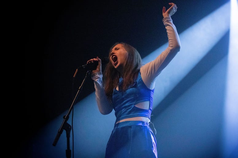 Alice Merton performs live in concert at the 93XRT Holiday Jam.