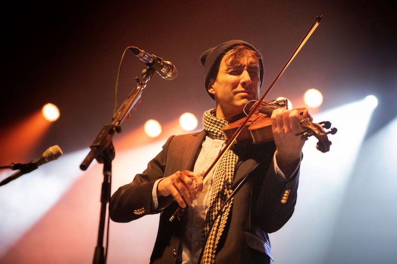 Andrew Bird performs live in concert at the 93XRT Holiday Jam.