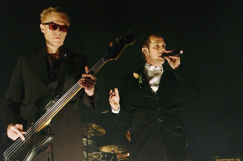 Bauhaus performs live in concert.