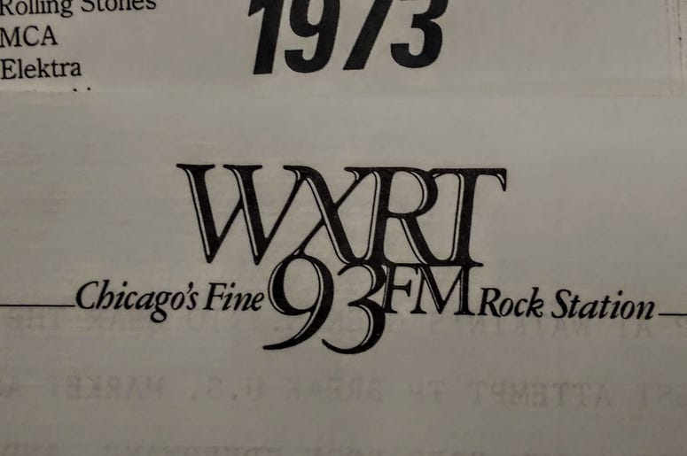 WXRT 1973 logo WXRT 1973 Logo