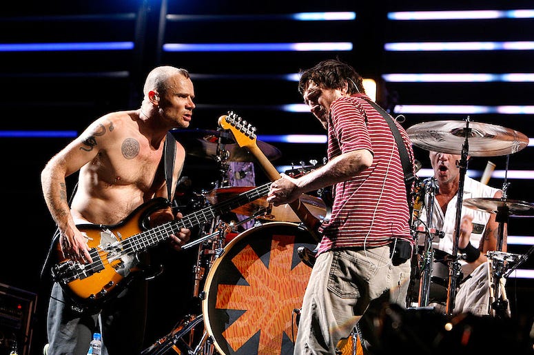 John Frusciante and Flea of the Red Hot Chili Peppers