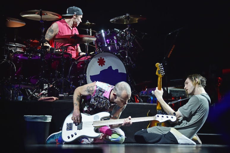 Josh Klinghoffer & Flea of Red Hot Chili Peppers perform live in concert.