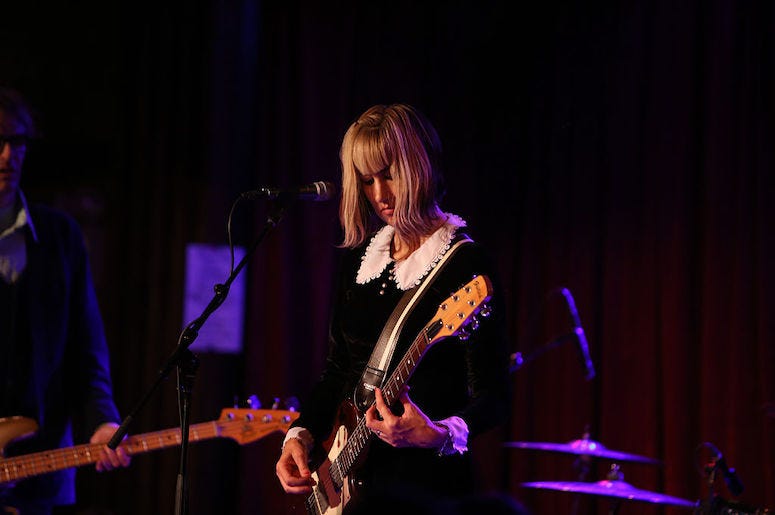 Kim Shattuck of The Muffs performs in concert.