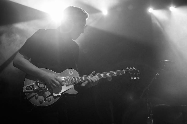 Mondo Cozmo performs at the 93XRT Holiday Jam concert.