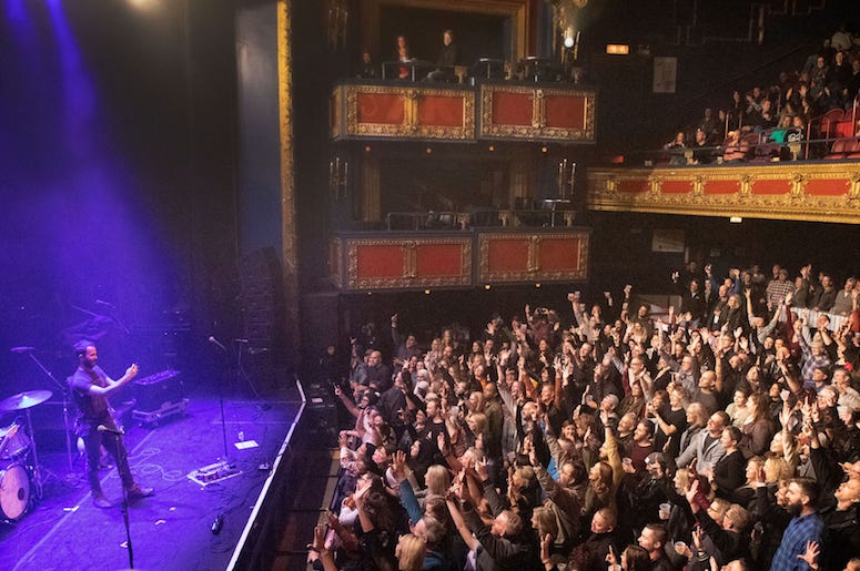 Mondo Cozmo performs at the 93XRT Holiday Jam concert.