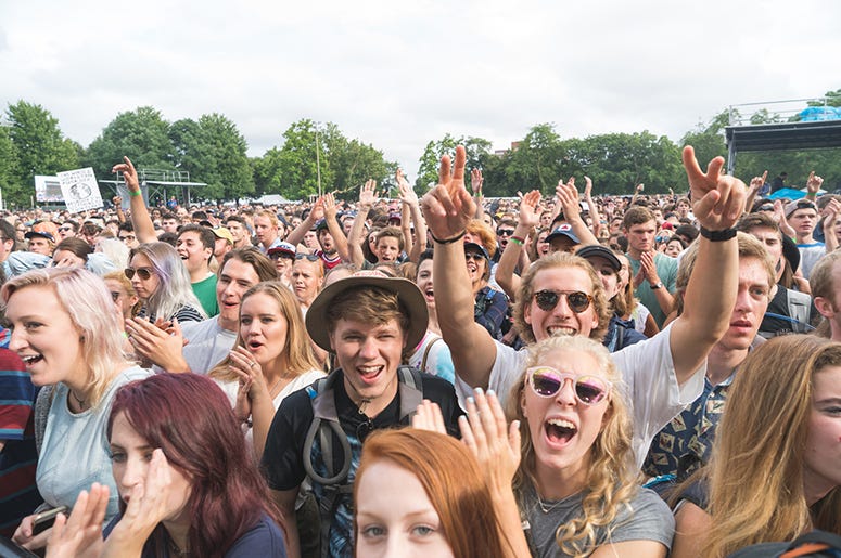 Pitchfork Music Festival Chicago Crowd Pitchfork Music Festival Chicago Crowd